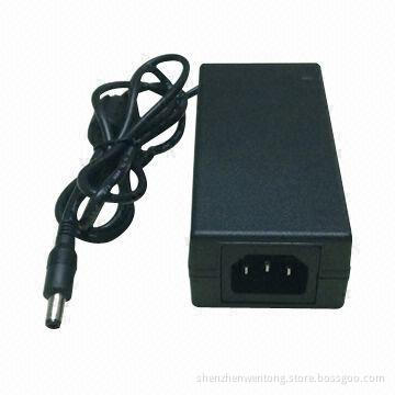 AC/DC Adapter for Notebooks with 60W Output Power, Measures 120 x 53 x 32mm